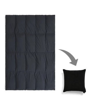 ネイビー-ブラックボアクッション