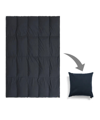 ネイビー-キャンバスクッション