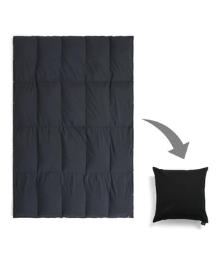 ネイビー-ブラックキャンバスクッション