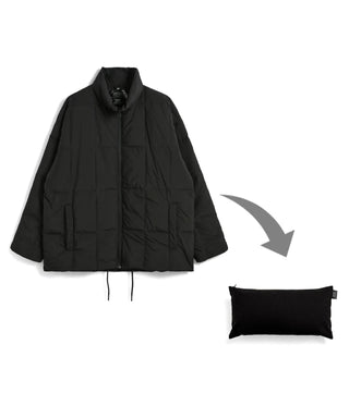 ブラック-ブラックキャンバスクッション