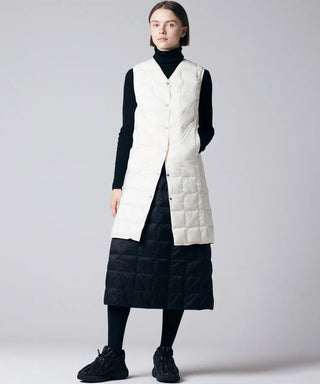 ベーシック Vネック ロングダウンベスト – TAIONインナーダウン公式 ベーシック Vネック ロングダウンベスト – TAIONインナーダウン公式