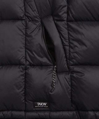 マウンテン フライフロント パッカブル ボリュームダウンポンチョ <TAION-106VFPCMT>
