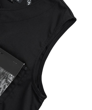 ノンダウン ワーク Vネックボタン ベスト-コットンダックキャンバス <TAION-001BNDWK-DC>