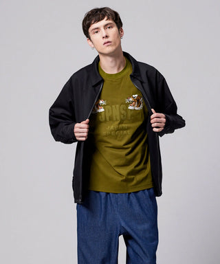 ブラック（裏側）／モデル身長 179cm／着用サイズ L