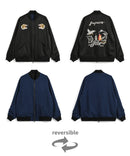 ダークネイビー×ブラック