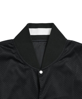 裏側（メッシュ面）：シンプルな無地リブ