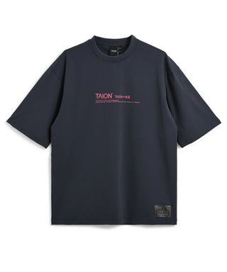 ファンクションT UV 接触冷感 抗菌 速乾 ストレッチ ロゴ Tシャツ-リラックスルーズ <TAION-TS01BS-OS-PR02>