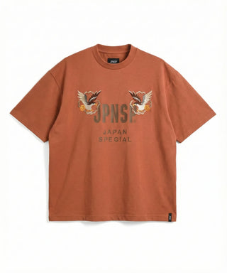 color_ブリックオレンジ(スカジャン鷹刺繍)