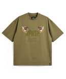 ダークオリーブ(スカジャン鷹刺繍)