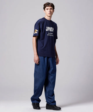 ダークネイビー(スカジャントラ刺繍)／モデル身長 178cm／着用サイズ L