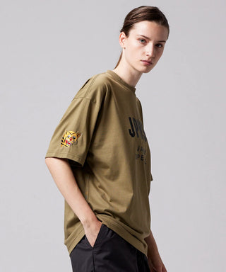 オリーブ(ベトジャン虎福刺繍)／モデル身長 169cm／着用サイズ XS