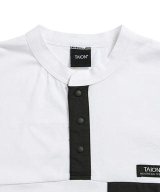 ノンダウン マウンテン ヘンリーネック ポケット Tシャツ <TAION-TS02MT-PK01>
