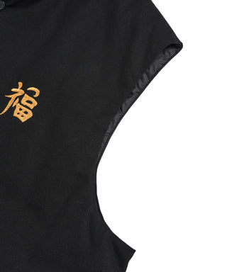 ジャパンスペシャル リバーシブル ベトジャン刺繍 ダウンベスト <TAION-V09JS-2>