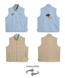 ブルーデニム×ベージュ