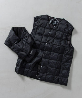 ベーシック ダウンベスト＋ダウンマフラー ギフトセット<GIFT-001-SET>