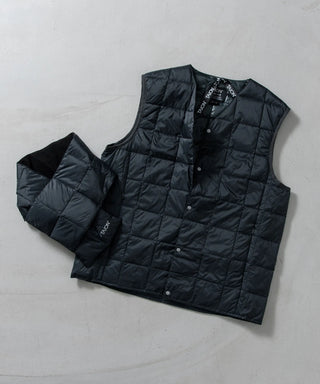 ベーシック ダウンベスト＋ダウンマフラー ギフトセット<GIFT-001-SET>