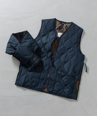 ミリタリー ダウンベスト＋ダウンマフラー ギフトセット<GIFT-001ZML-1-SET>