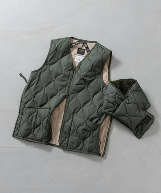 ミリタリー ダウンベスト＋ダウンマフラー ギフトセット<GIFT-001ZML-1-SET>