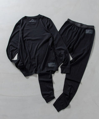 メリノウール アンダーウェア ギフトセット（長袖Tシャツ＋レギンス）<GIFT-U03MWMT-SET>