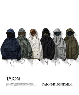 ノンダウン ミリタリー リバーシブル アノラックパーカー<TAION-R106NDML-1>