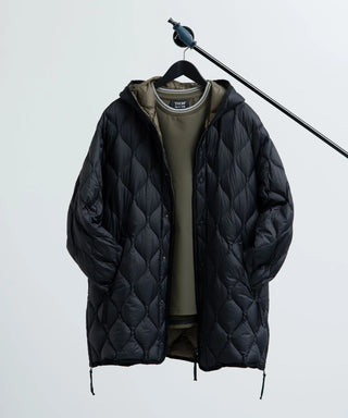 ミリタリー M65 Wジップ ダウンパーカー-ソフトシェル<TAION-M65LSZBML-1PK>