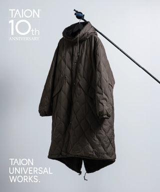 TAION × Universal Works リバーシブル ダウン×ボア モッズジャケット<UW-TA-R106MJ-A>