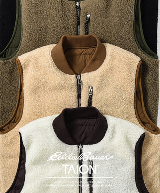 Eddie Bauer×TAION リバーシブル ダウン×ボア ベスト <E242850M>