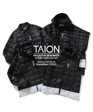TAION × Mountain Research ダウンジップベスト<MR-TA-002Z-WHL>