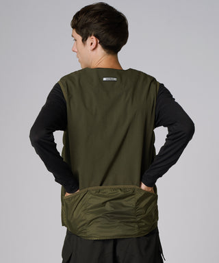 narifuri(ナリフリ) クルーネック サイクルダウンベスト<NFTA-02>