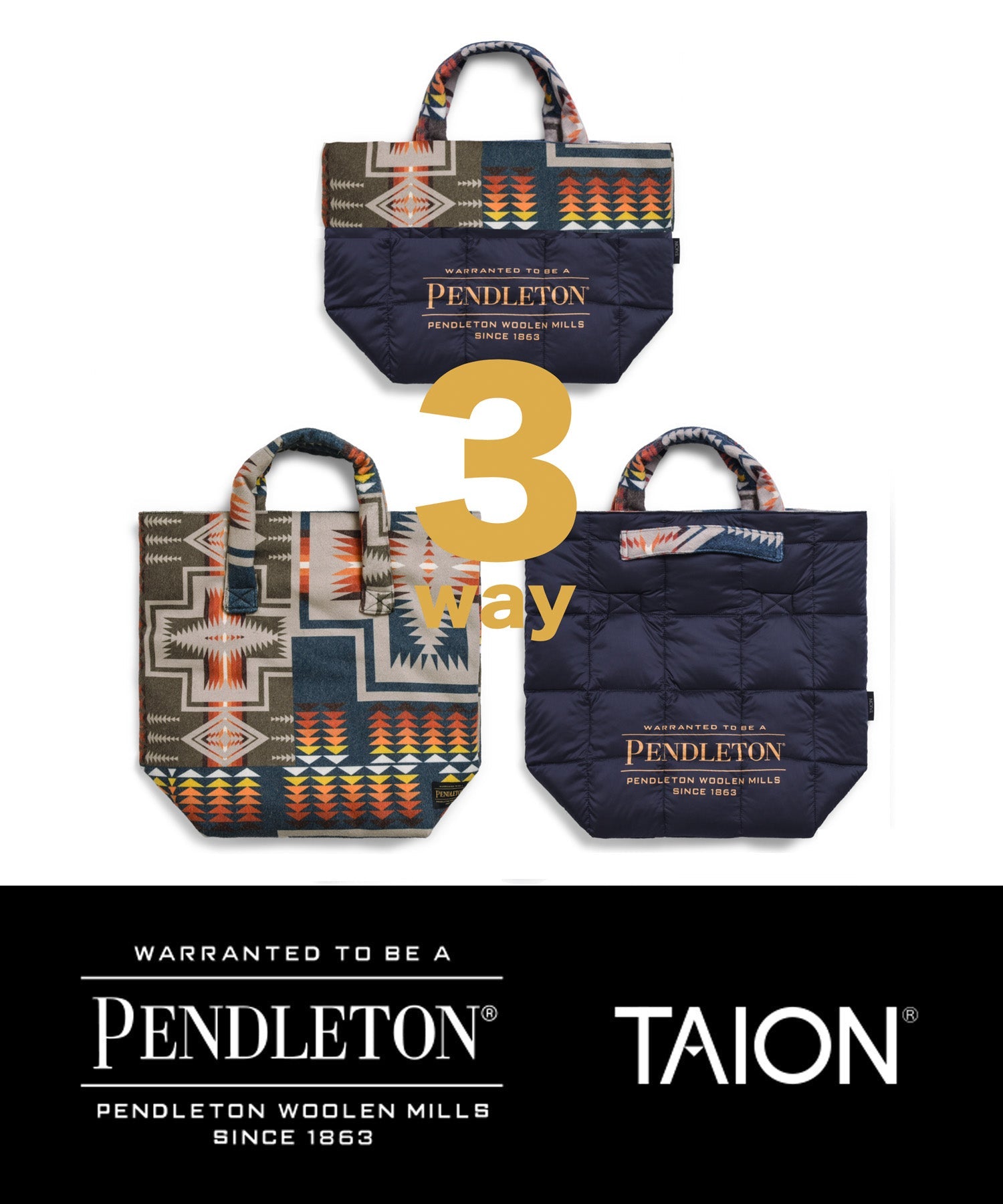 新品 PENDLETON TAION ペンドルトン タイオン ダウン トート