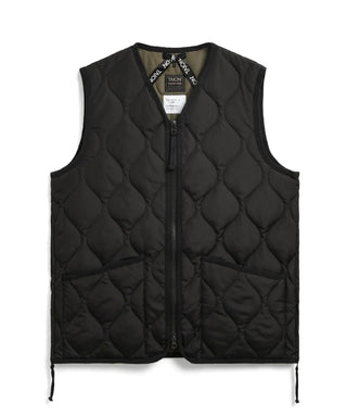 FIELD DOWN VEST Mサイズ ブラック ミリタリー Vネックジップ ダウンベスト – TAIONインナーダウン