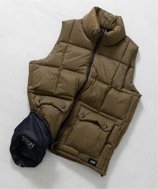 マウンテン パッカブル ボリュームダウンベスト<TAION-002VZMT>