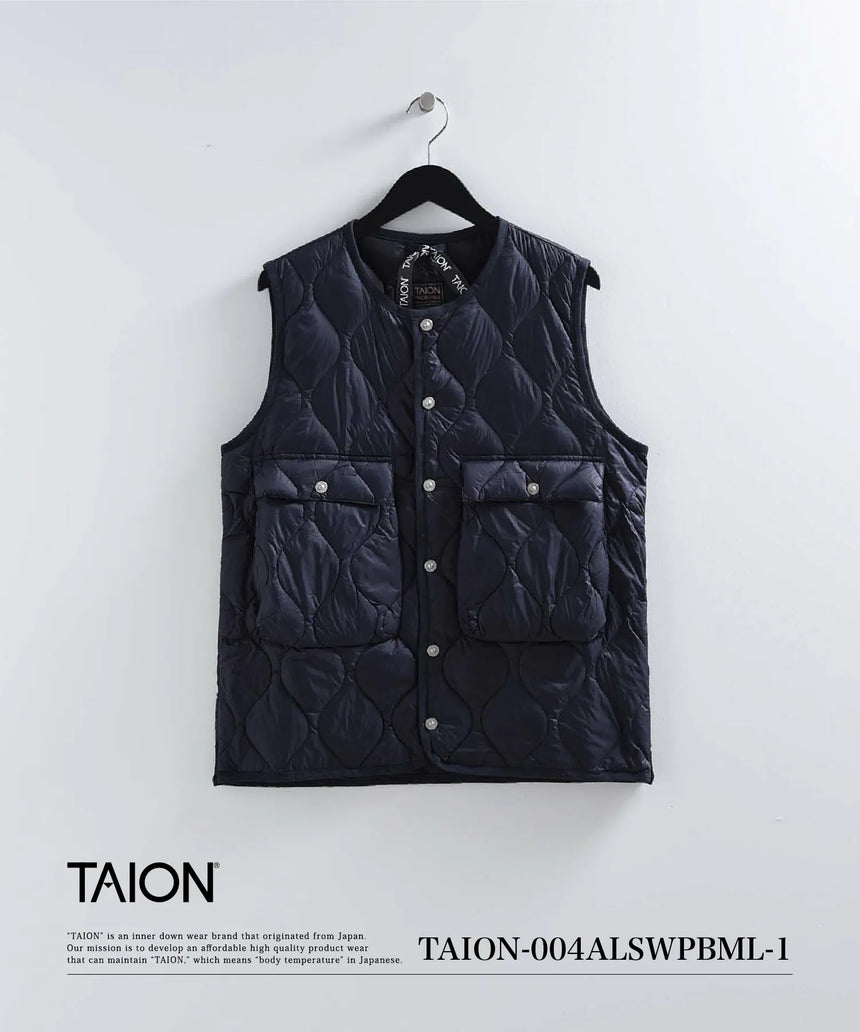 ミリタリー クルーネックWポケット ダウンベスト-ソフトシェル ミリタリー クルーネックWポケット ダウンベスト-ソフトシェル