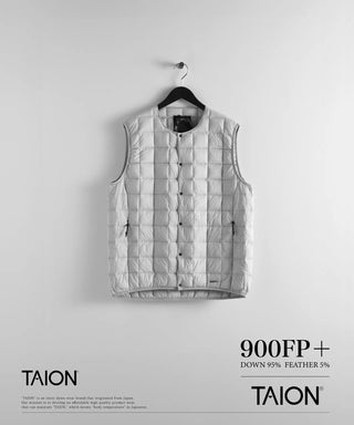 マウンテン アクティブ クルーネック ライトダウンベスト<TAION-004SBMT-DX>