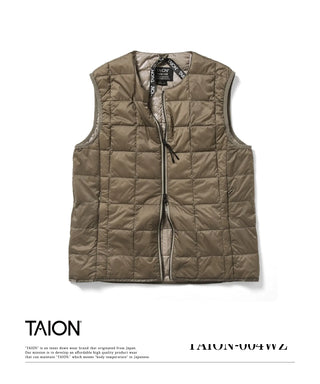 ベーシック クルーネックWジップ ダウンベスト – TAIONインナーダウン ベーシック クルーネックWジップ ダウンベスト – TAIONインナーダウン