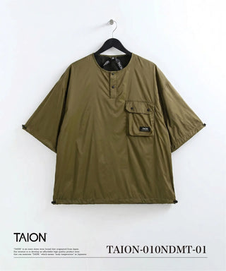 ノンダウン マウンテン クルーネック ハーフスリーブカットソー<TAION-010NDMT-01>