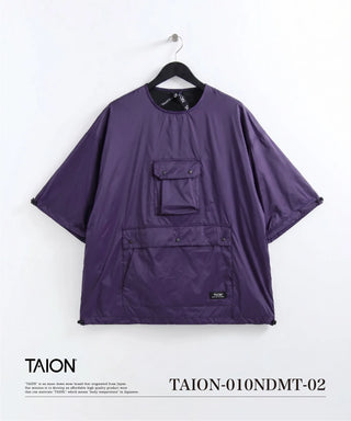 ノンダウン マウンテン クルーネック ハーフスリーブカットソー<TAION-010NDMT-02>