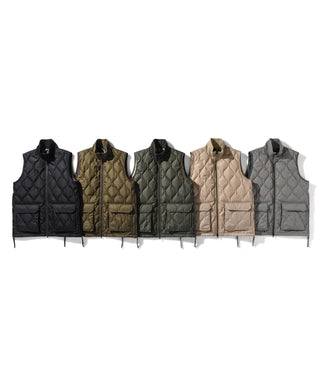24aw TAION ミリタリーリバーシブルハイネックダウンベスト ミリタリー リブハイネックWジップ ダウンベスト – TAION