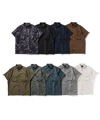 ノンダウン ミリタリー アジャスト ハーフスリーブシャツ<TAION-019SHNDML-2>