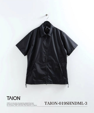 ノンダウン ミリタリー ファスナー ハーフスリーブ シャツ <TAION-019SHNDML-3>