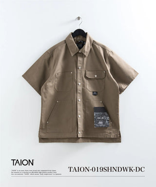ノンダウン ワーク ハーフスリーブ シャツ <TAION-019SHNDWK-DC>