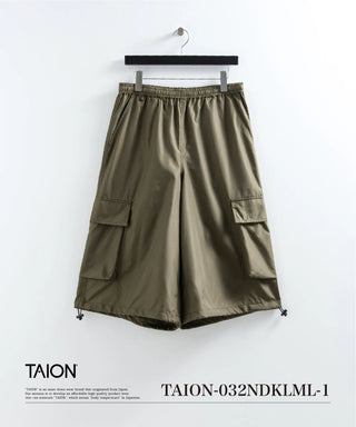 ノンダウン ミリタリー ワイド カーゴショーツ <TAION-032NDKLML-1>