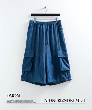 ノンダウン ミリタリー ワイド カーゴショーツ <TAION-032NDKLML-1>