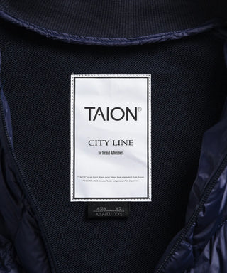シティ ダウン+ニット+スウェット Wジップ ジャケット<TAION-101SNSWCI>