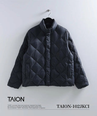 シティ パッカブル ハイネック ダウンジャケット<TAION-102JKCI>