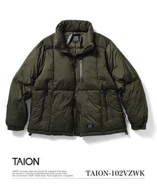 ワーク Wジップ ボリュームダウンジャケット<TAION-102VZWK>