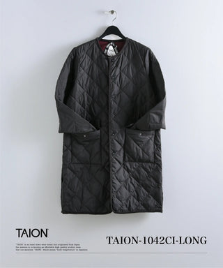 シティ パイピングクルーネック ロングダウンコート – TAIONインナー シティ パイピングクルーネック ロングダウンコート – TAIONインナー