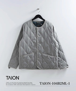 美品　TAION ミリタリー　クルーネック　ダウンコート TAION タイオン ミリタリー ダウンコート クルーネック スナップ