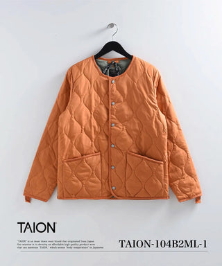 ミリタリー クルーネック ダウンジャケット<TAION-104B2ML-1>