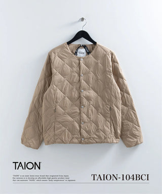 シティ クルーネック ダウンジャケット<TAION-104BCI>